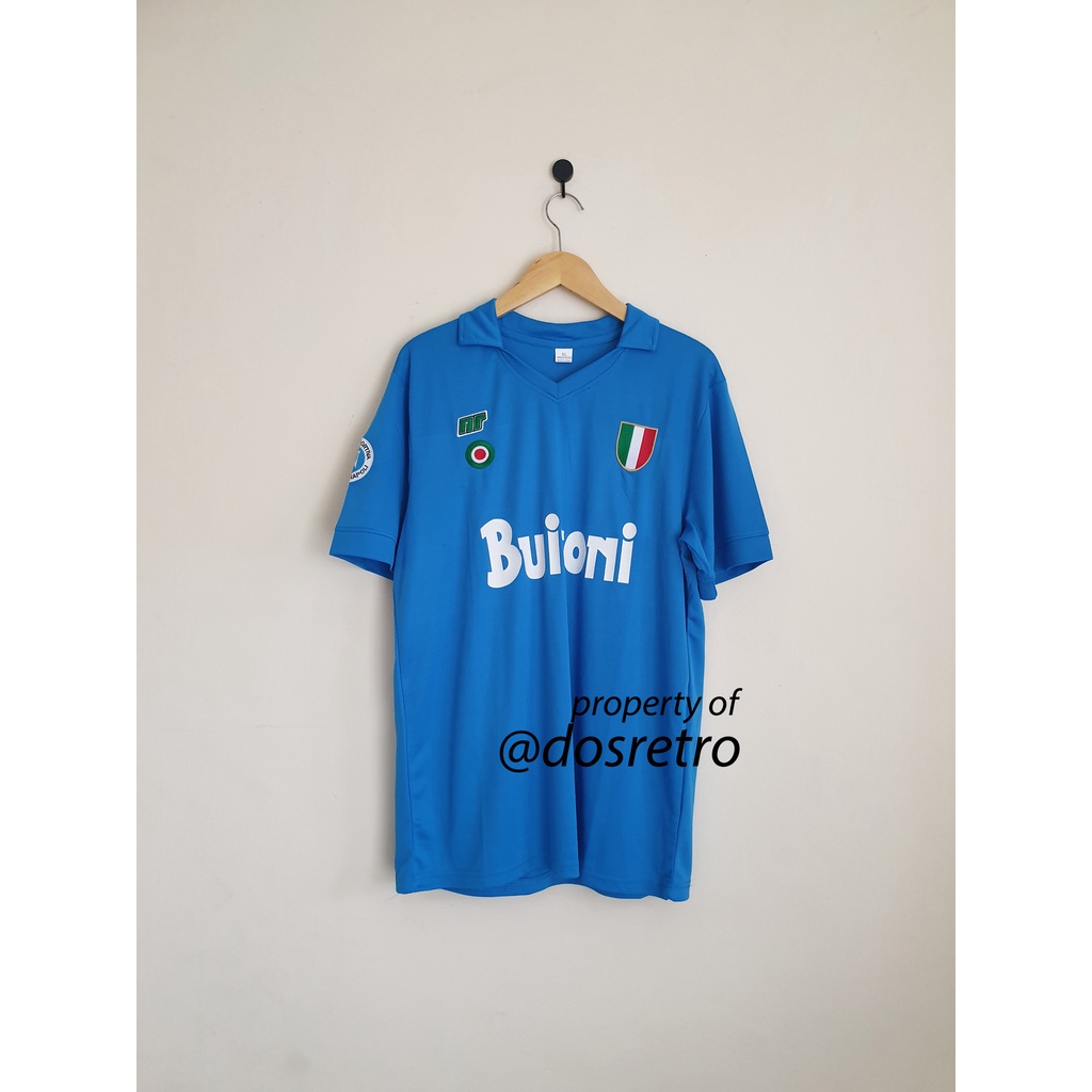 Maillot SSC Napoli Domicile 1987-1988 Maradona N°10 - Neuf Avec étiquettes, Taille L