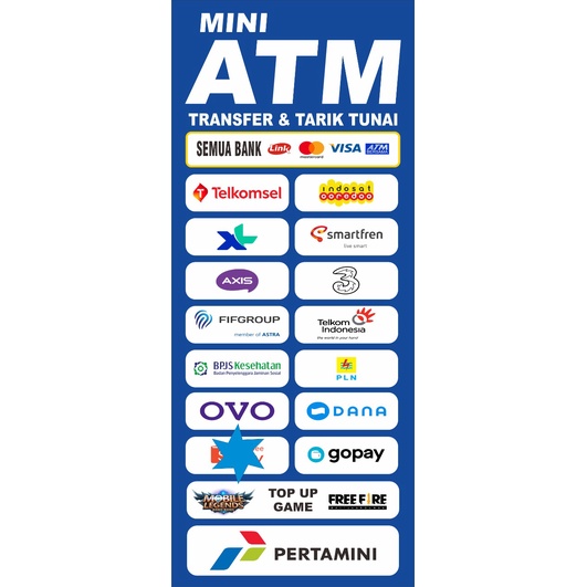 Jual STIKER VINYL MINI ATM | Shopee Indonesia