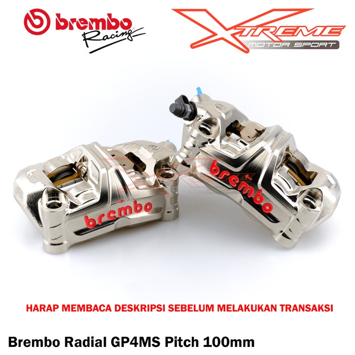 Jual Kaliper Brembo Radial Monoblock Gp4Ms / Gp4Rb 100 Mm Original