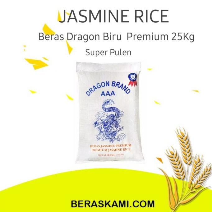 Jual Beras Jasmine Dragon Biru Beras Vietnam Beras Pulen Premium