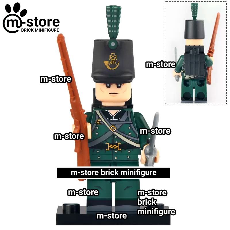 Jual brick british 95th rifle brigade army soldier mini toy figure ...