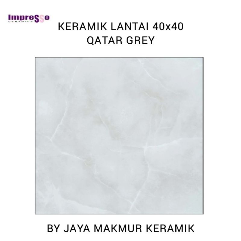 Jual Keramik Lantai Impresso Qatar Grey Shopee Indonesia