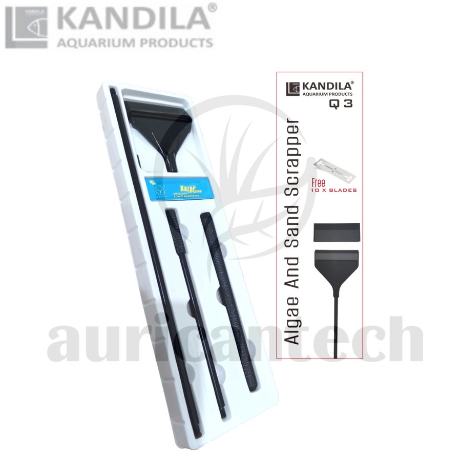 Jual Kandila Q3 Scraper (with 10 blades) Pembersih Kaca Aquarium ...