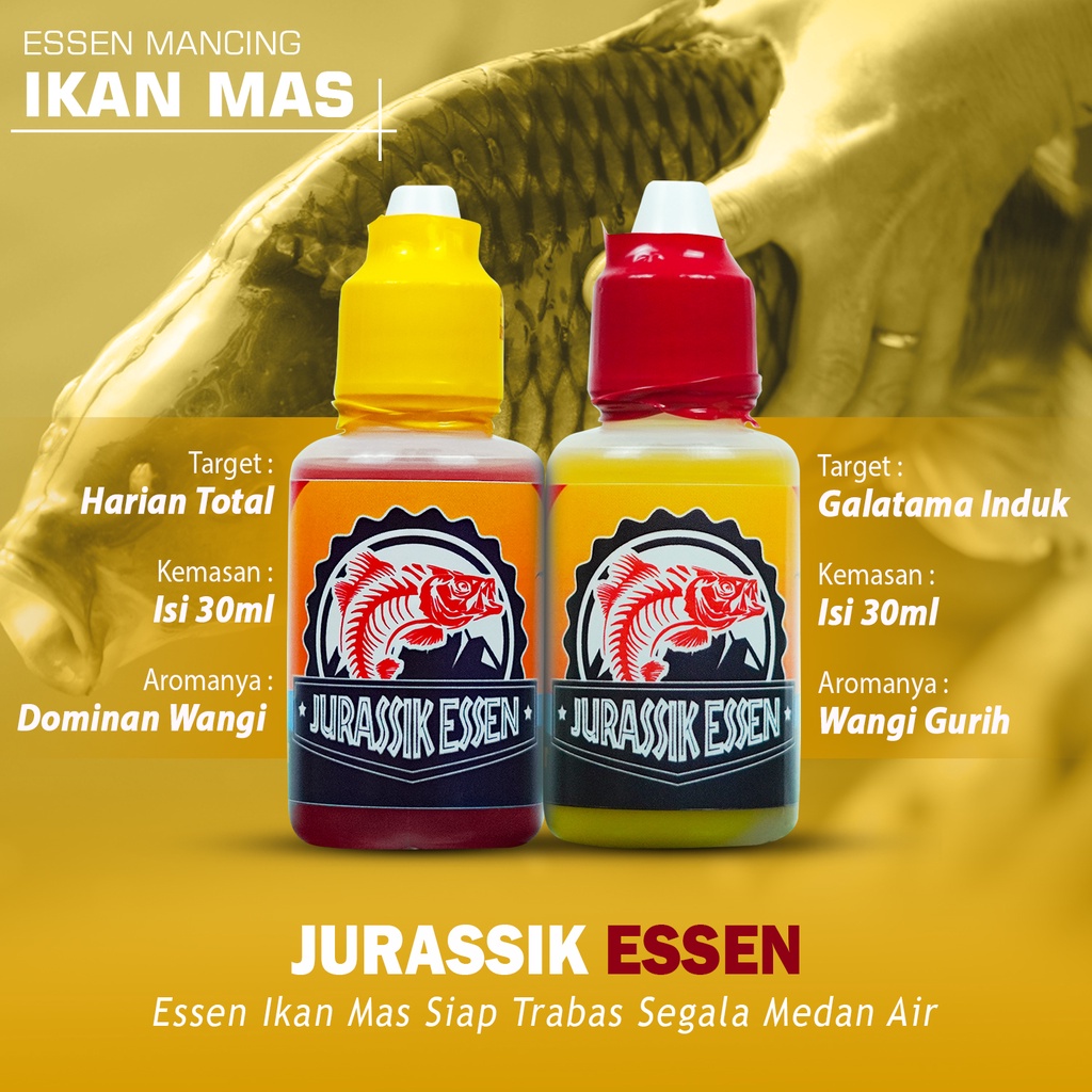 Jual Jurassik Essen Mancing Ikan Mas Harian Dan Lomba Galatama Isi 30ml