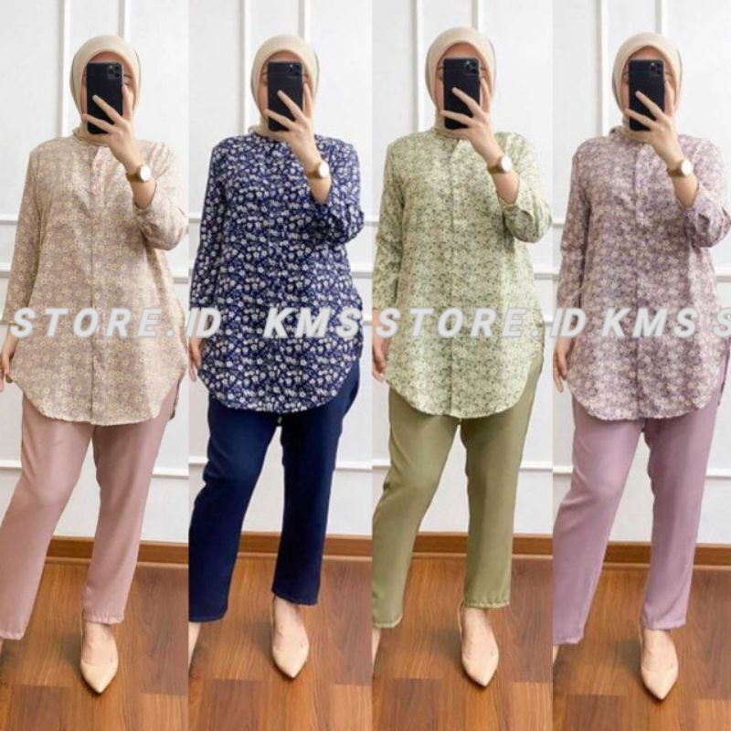 Jual Setelan Wanita Kekinian Fashion Muslim / Baju Wanita Kekinian