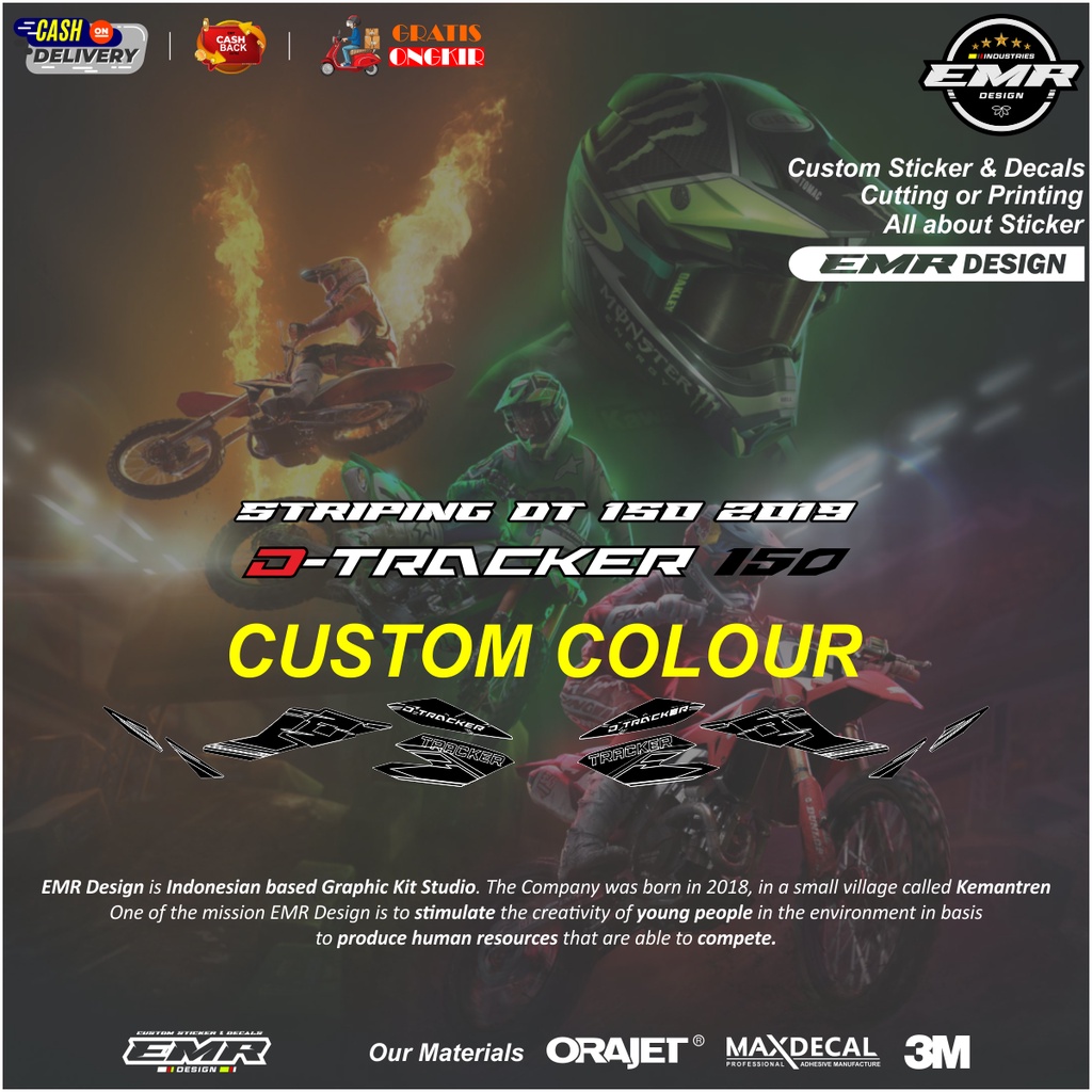 Jual Sticker Striping Model Standar New DTracker 2019 DT 150 Lis Decal ...