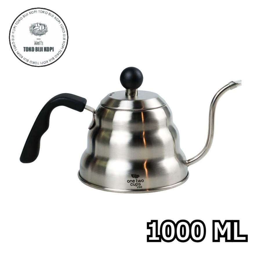 Jual Teko Kettle Leher Angsa Gooseneck Stainless 1000 Ml Non Termometer Shopee Indonesia 8474