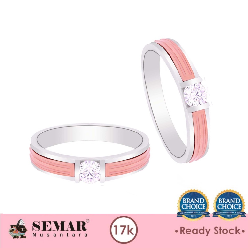 Jual Cincin Emas Stefa Wedding Ring Gold Cincin Nikah 17K Semar