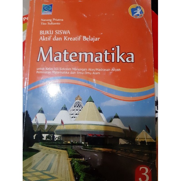 Jual BUKU MATEMATIKA GRAFINDO KELAS 3/XII | Shopee Indonesia