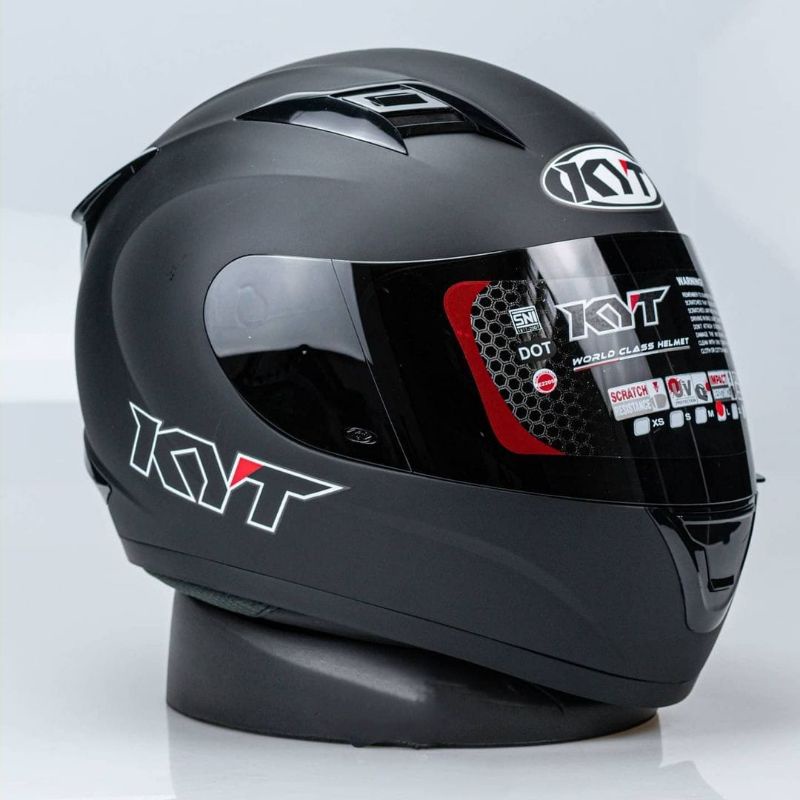 Jual HELM KYT R10 BLACK DOFF HELM TOURING KYT R 10 HITAM DOFF ORIGINAL ...