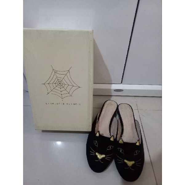 Jual Selop Charlotte Olympia Kitty | Shopee Indonesia