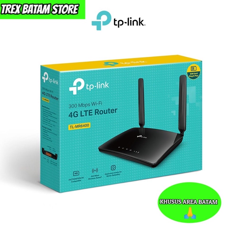 Jual TP LINK MR6400 WIRELESS N 4G LTE ROUTER WIFI MODEM MIFI (BATAM ...