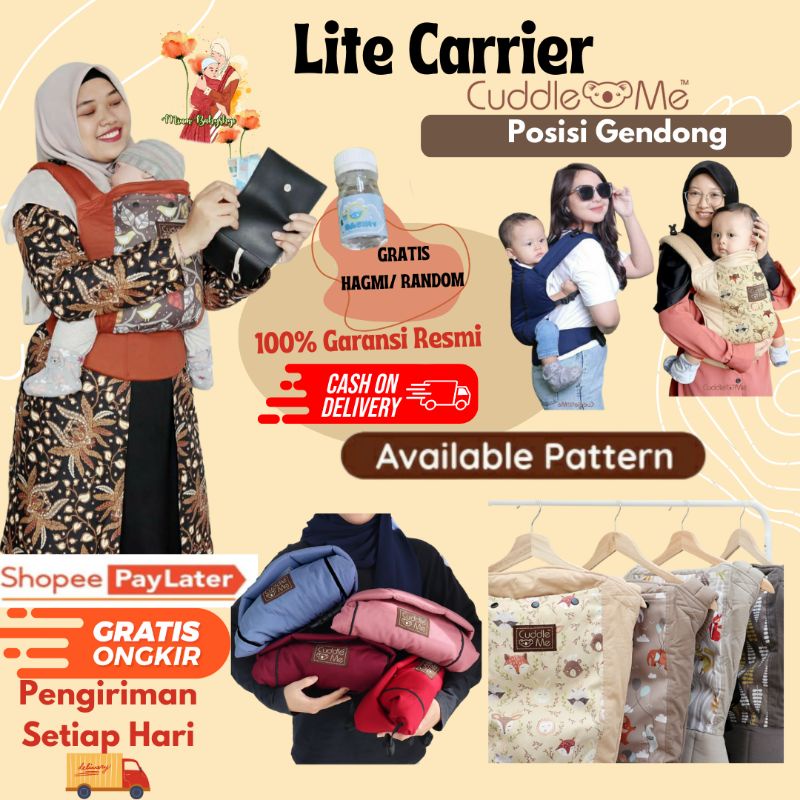 Jual Cuddle Me Ssc Lite Carrier Gendongan Mshape Bulan Tahun