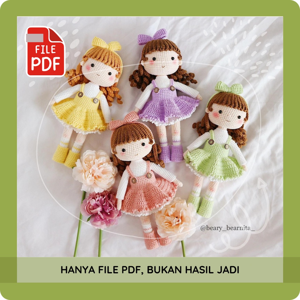 Jual Boneka Bella | Bela doll | AMIGURUMI CROCHET PATTERN PDF FILE ...