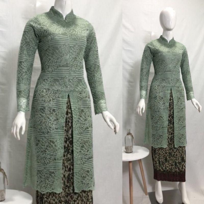 Jual (BAYAR DITEMPAT)tunik brukat busui /kebaya brokat terbaru/Kebaya