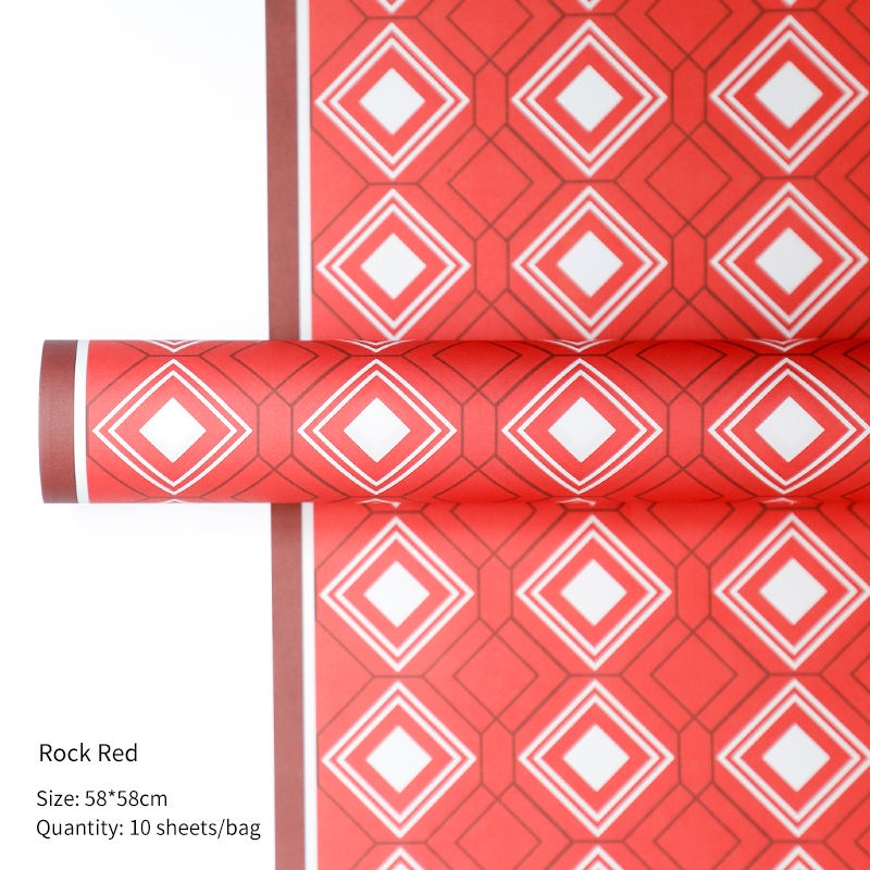 Jual ROCOCO GRID WRAPPING FLOWER SQUARE CELLOPHANE MOTIF KOTAK GRID ...