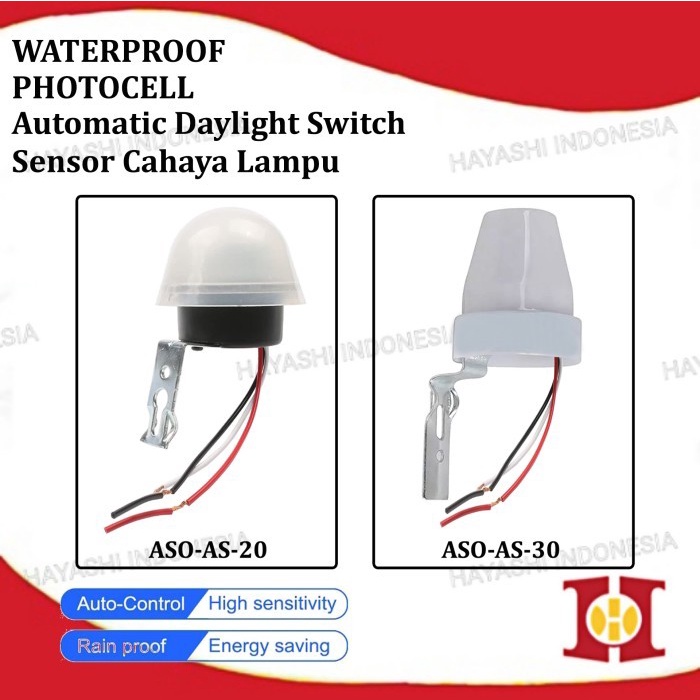 Jual Saklar Sensor Cahaya Lampu Jalan Otomatis Anti Air Outdoor 220V ...