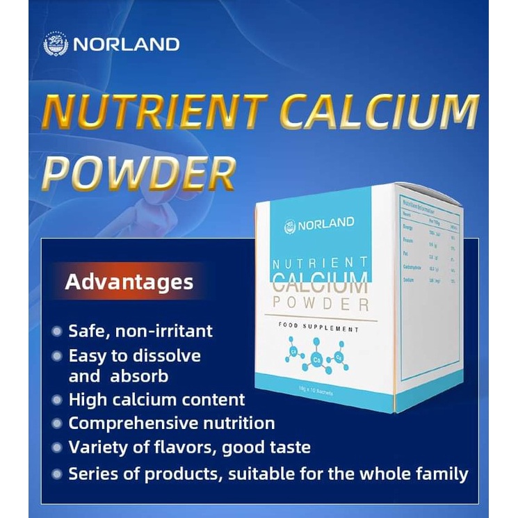Jual Nutrient Calcium Powder Norland Original Shopee Indonesia