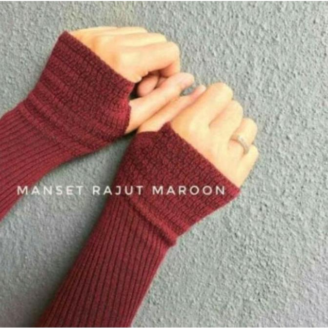 Jual Handsock Rajut Jempol / Manset Rajut | Shopee Indonesia