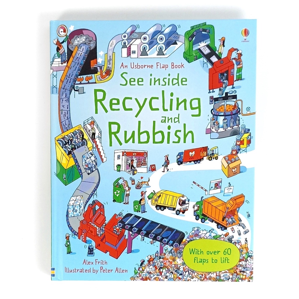 Jual ORIGINAL Usborne See Inside Recycling and Rubbish - Leon Books ...