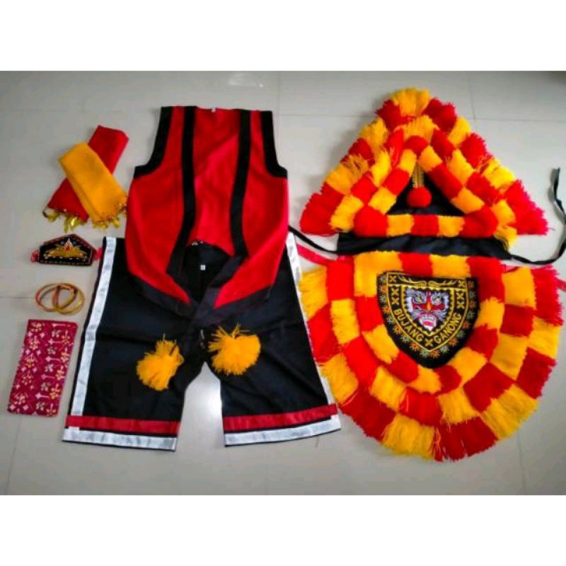 Jual Set Ganong/pakaian bujang ganong/pakaian ganongan murah | Shopee ...