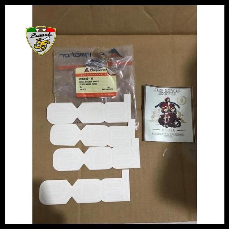 Jual Stiker Excel Putih Danmotor (1 Pcs) | Shopee Indonesia