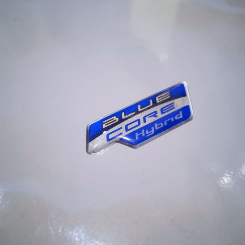 Jual (4PCS)emblem logo tulisan blue core hybrid original | Shopee Indonesia
