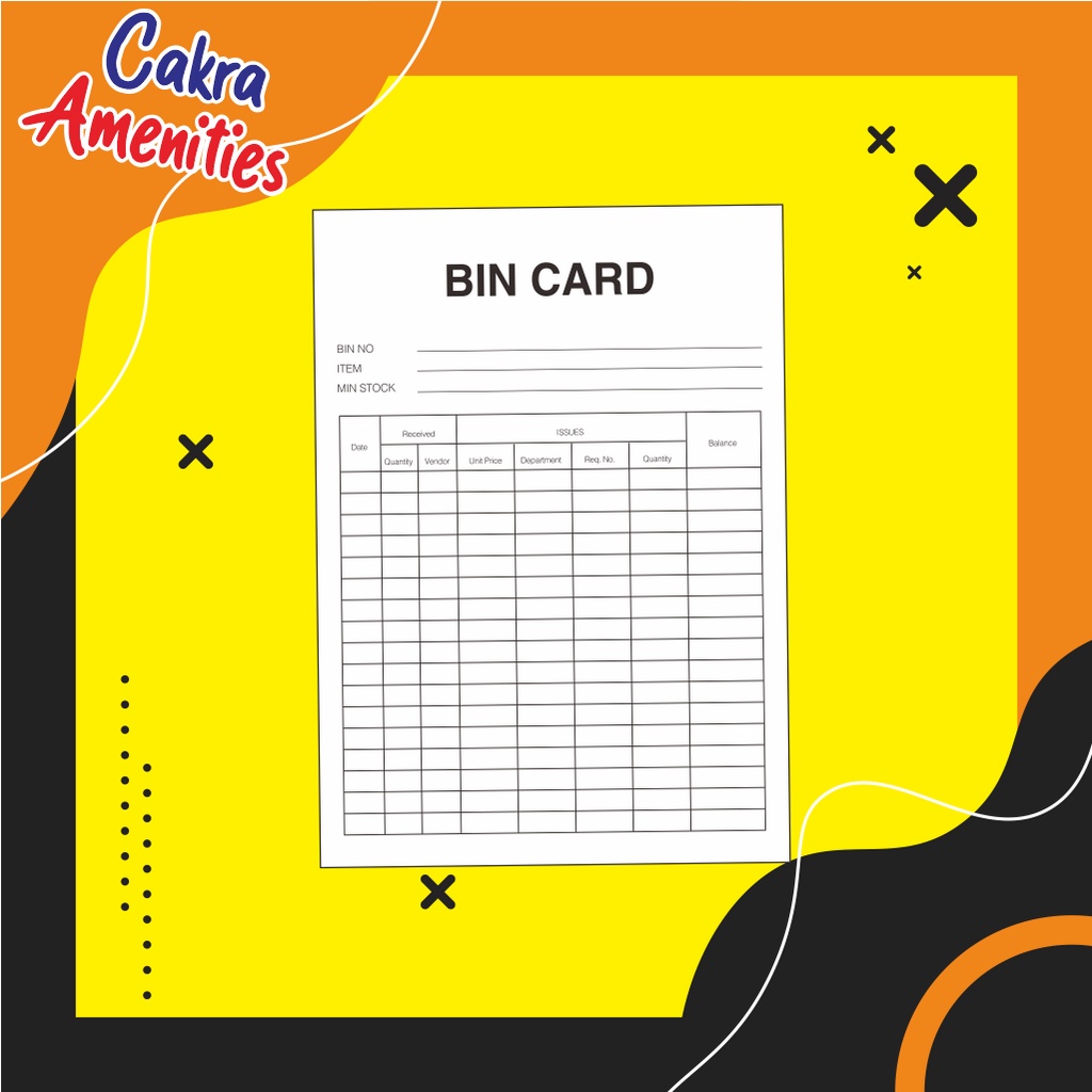 Jual Bin Card Custom Design Hotel Amenities Convention Stok Gudang (100