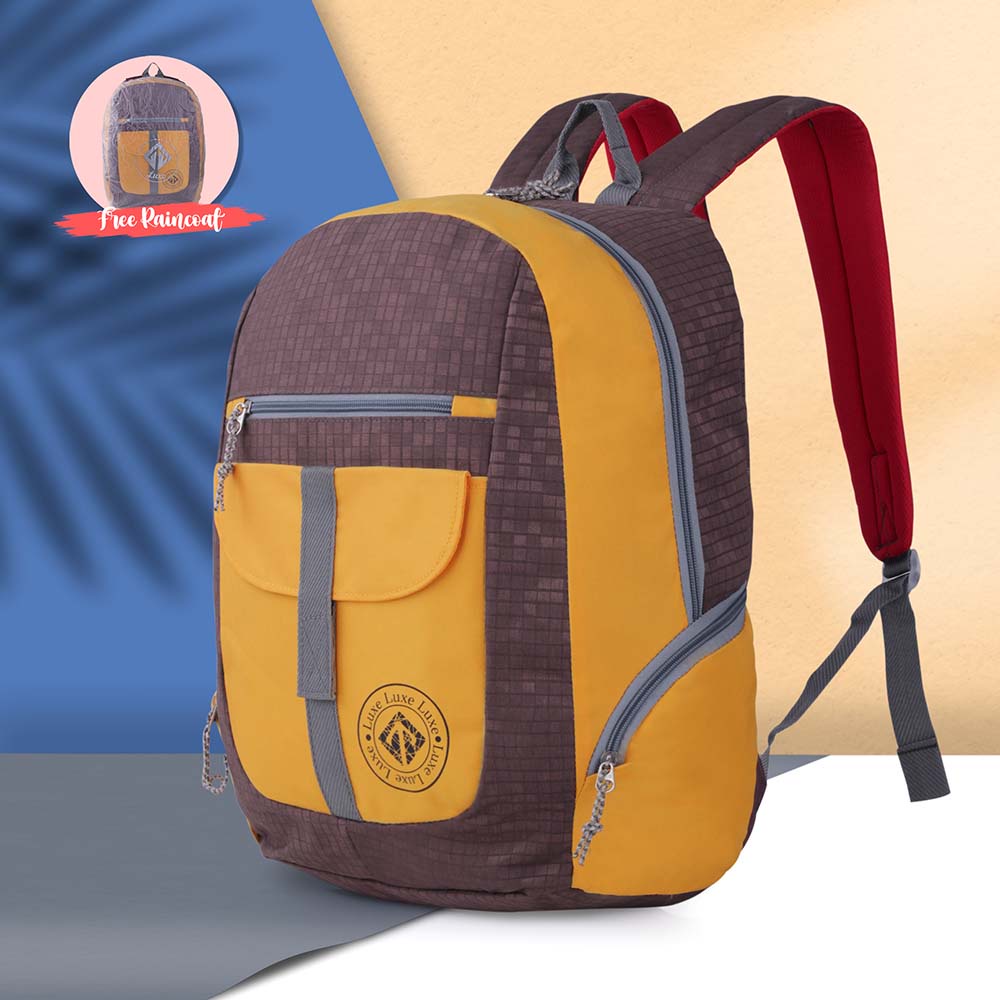 Jual Tas Backpack Wanita Warna Kuning Kombinasi - ASN 164 | Shopee ...