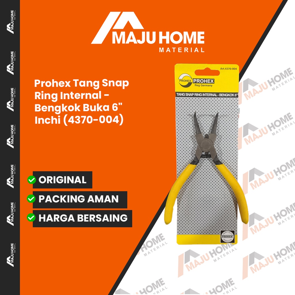 Jual Prohex Tang Snap Ring Internal - Bengkok Buka 6