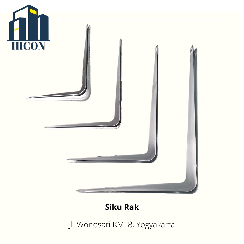 Jual Siku Rak Dinding Siku L Besi Putih (1 PASANG / 2 PCS) | Shopee ...