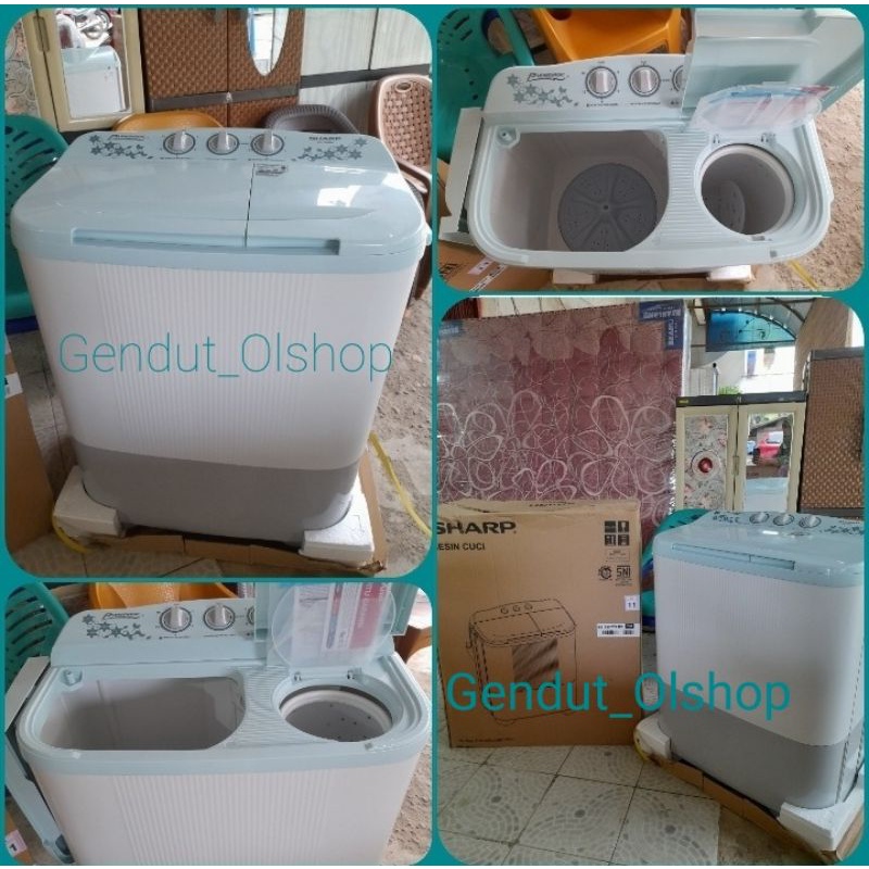 Jual (Khusus Wilayah Kota Palembang) Mesin Cuci 2 tabung SHARP ES-T80MW