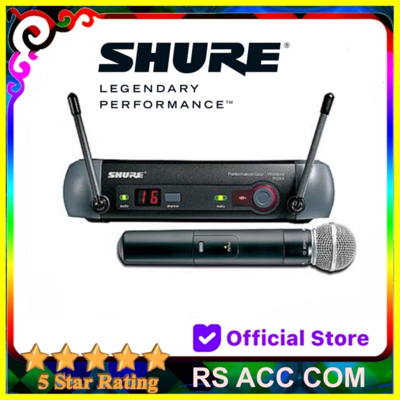 MIC WIRELESS SHURE PGX4 SM58 MULTI CHANNEL SINGLE