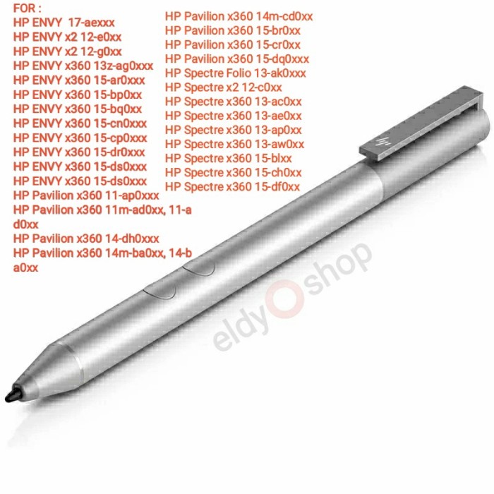 Sty Original Hp Active Stylus Pen For Hp Envy Pavilion Spectre X360 Etc