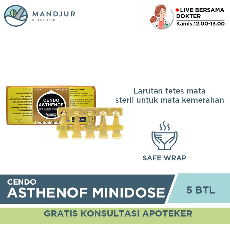Jual Cendo Asthenof Minidose 0.6 ml - Obat Tetes Mata untuk Iritasi