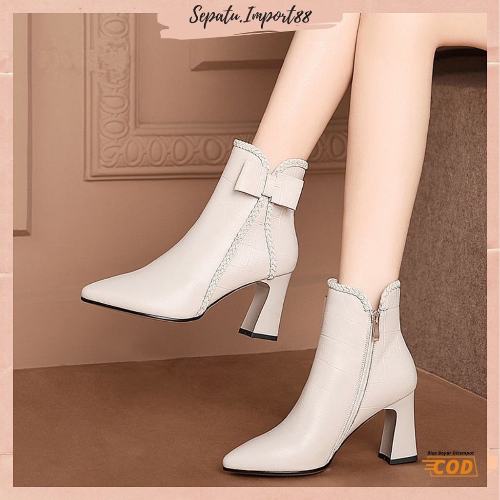 Sepatu high deals heels boots