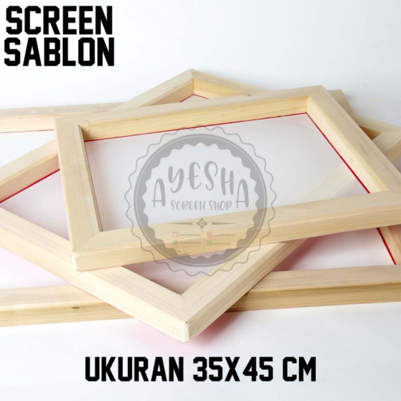 Jual FRAME SCREEN SABLON UKURAN 35X45 T120 T150 T165 T180 T200 | Shopee ...