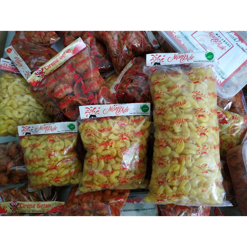 Jual MACARONI MAKARONI MANGADE BESAR RASA ASIN KEMASAN 200g | Shopee ...