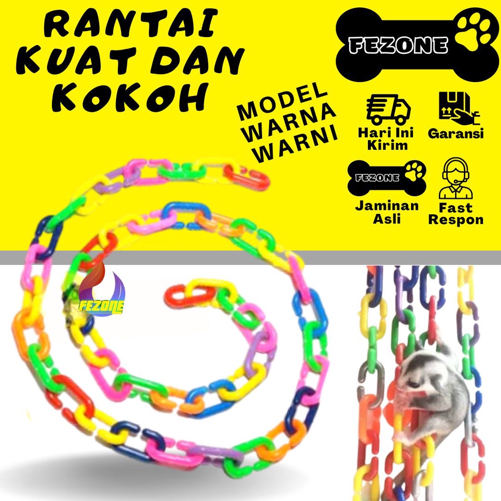 Jual COLORFUL CHAIN Rantai Mainan / Meronce Rantai/ Mainan Sugar Glider ...