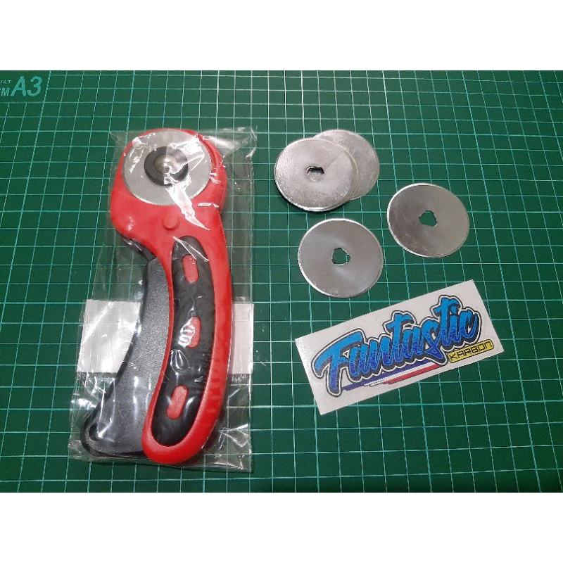 Jual rotary cutter refill cutting roll alat potong karbon / kain