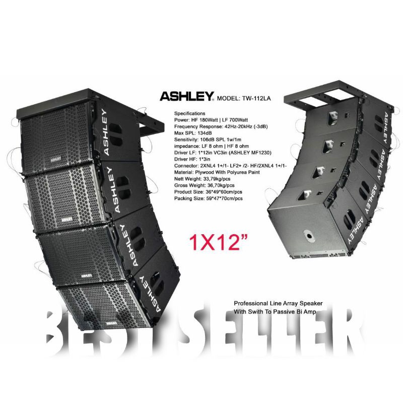 Jual Speaker Line Array Ashley TW 112 LA Original 12 inch ASHLEY TW