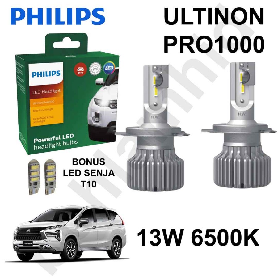 Philips LED Ultinon Pro1000 HL (H7) - Set of two bulbs - Autolume Plus