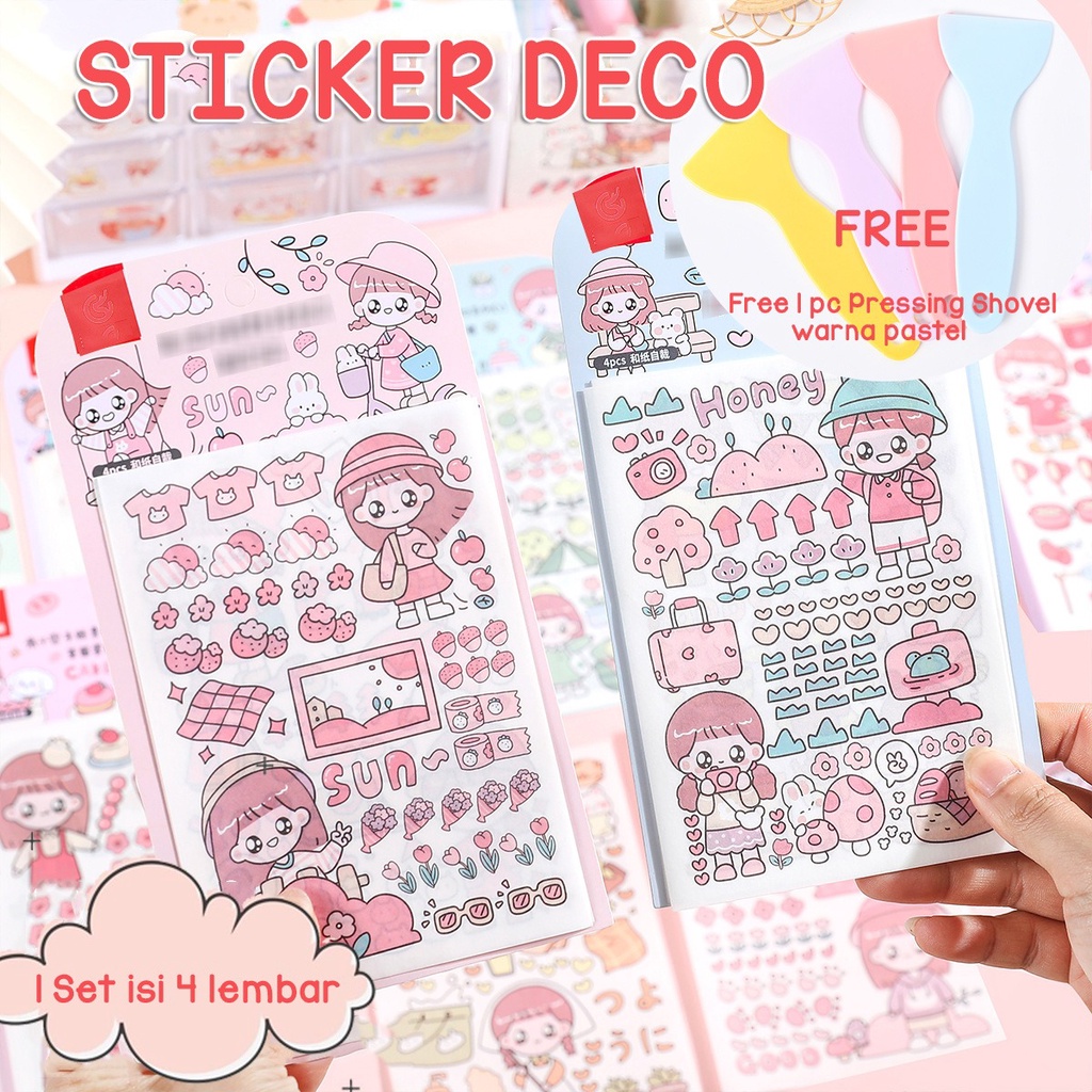 Jual HS - TEMPELAN BUKU DIARY STIKER DECO STIKER KOREA STICKER KARTUN ...