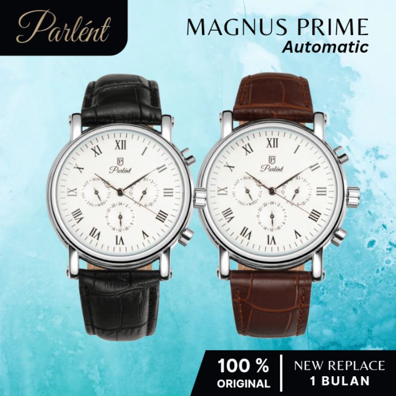 Jual Jam Tangan Pria Automatic Parlent Magnus Prime ORIGINAL Resmi ...