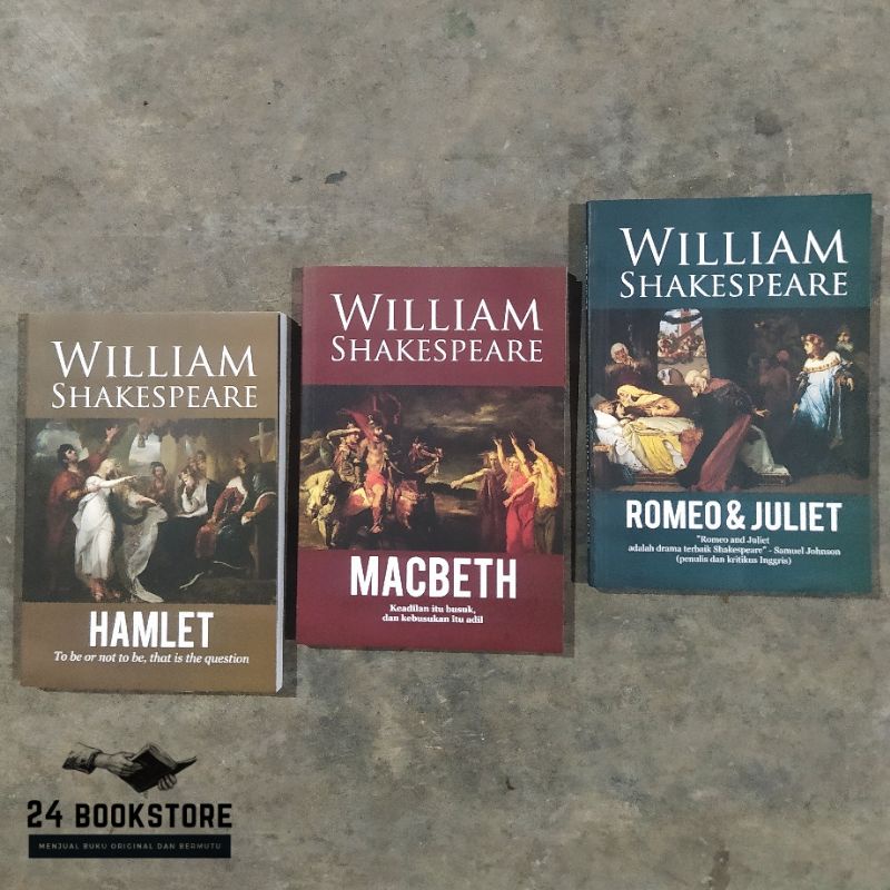 Jual Buku Karya William Shakespeare Hamlet Macbeth Romeo & Juliet