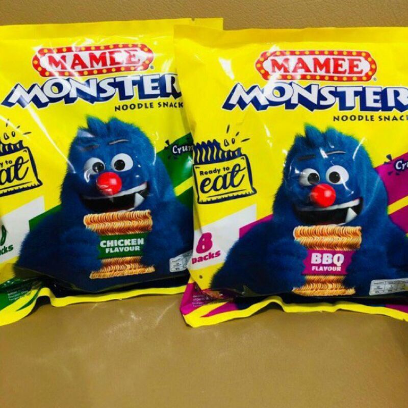 Jual Mamee Monster Chicken Noodle Snack Gr Bbq Chicken Shopee Indonesia