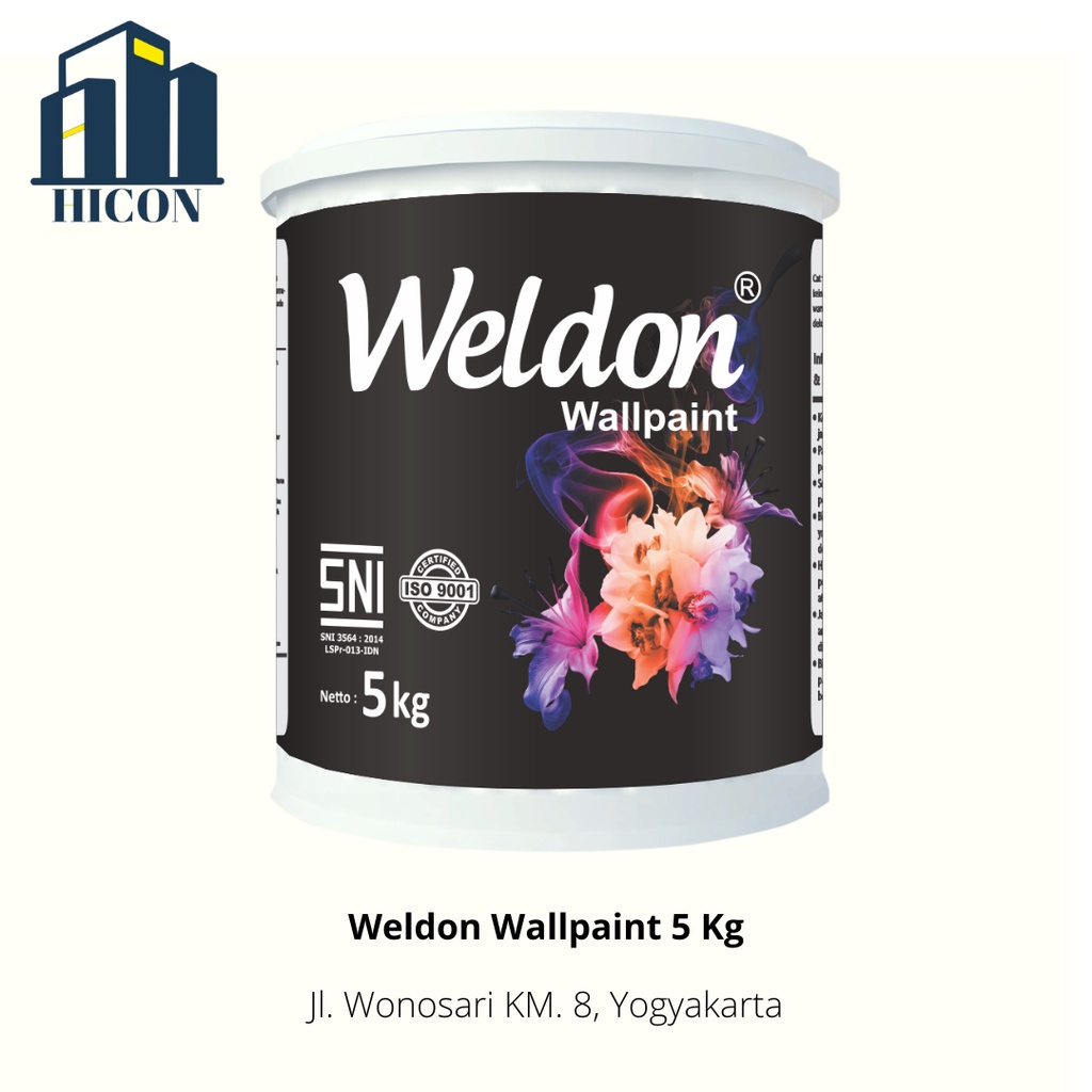 Jual Cat Tembok Interior / Wall Paint Interior Weldon 5 Kg (VARIAN 2