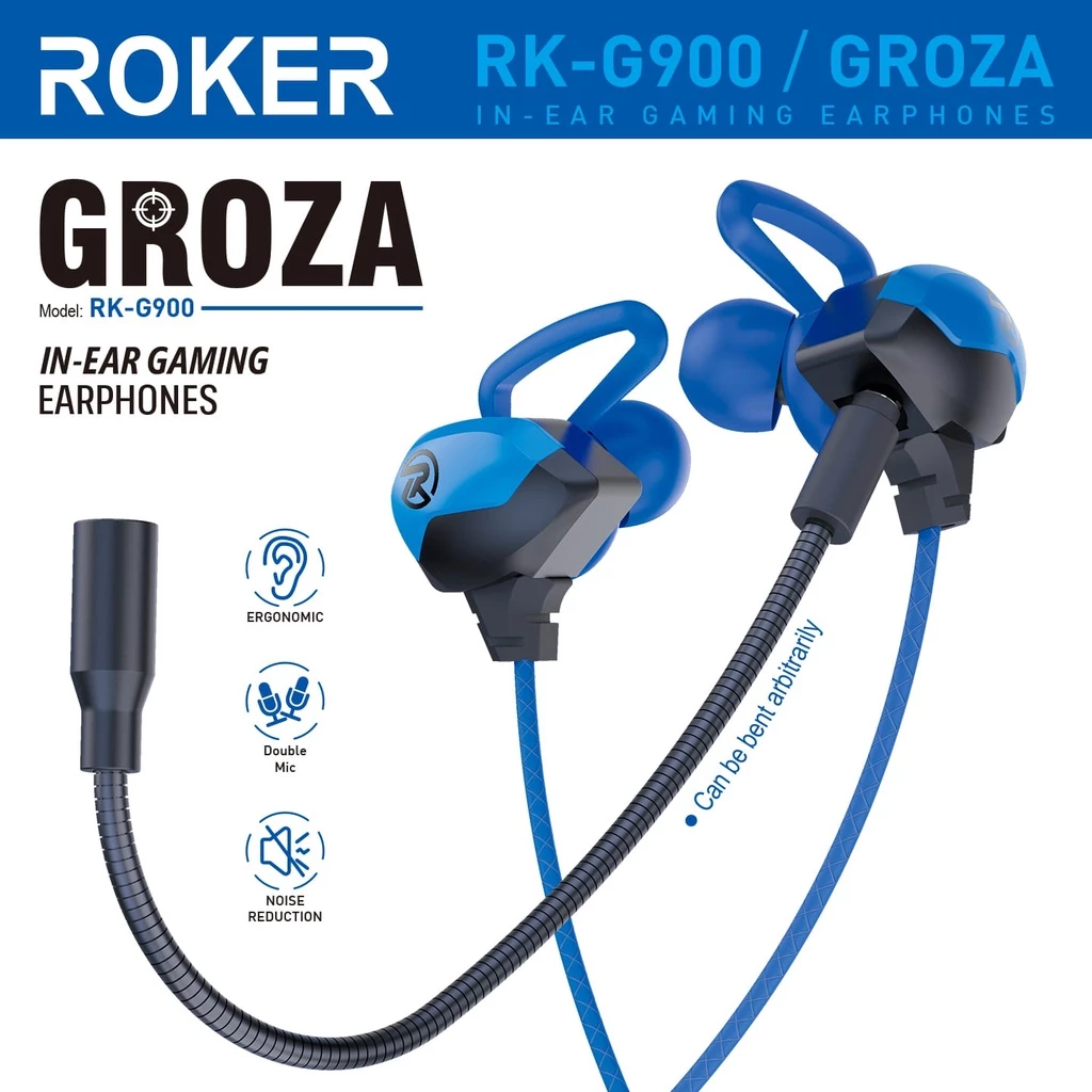 Handsfree / Earphone Roker Gaming GROZA RKG900