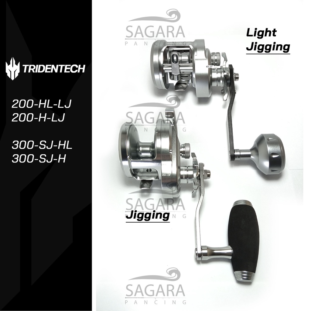 Jual Reel Tridentech Silver Rays OH Reel Pancing Over Head Reel OH ...