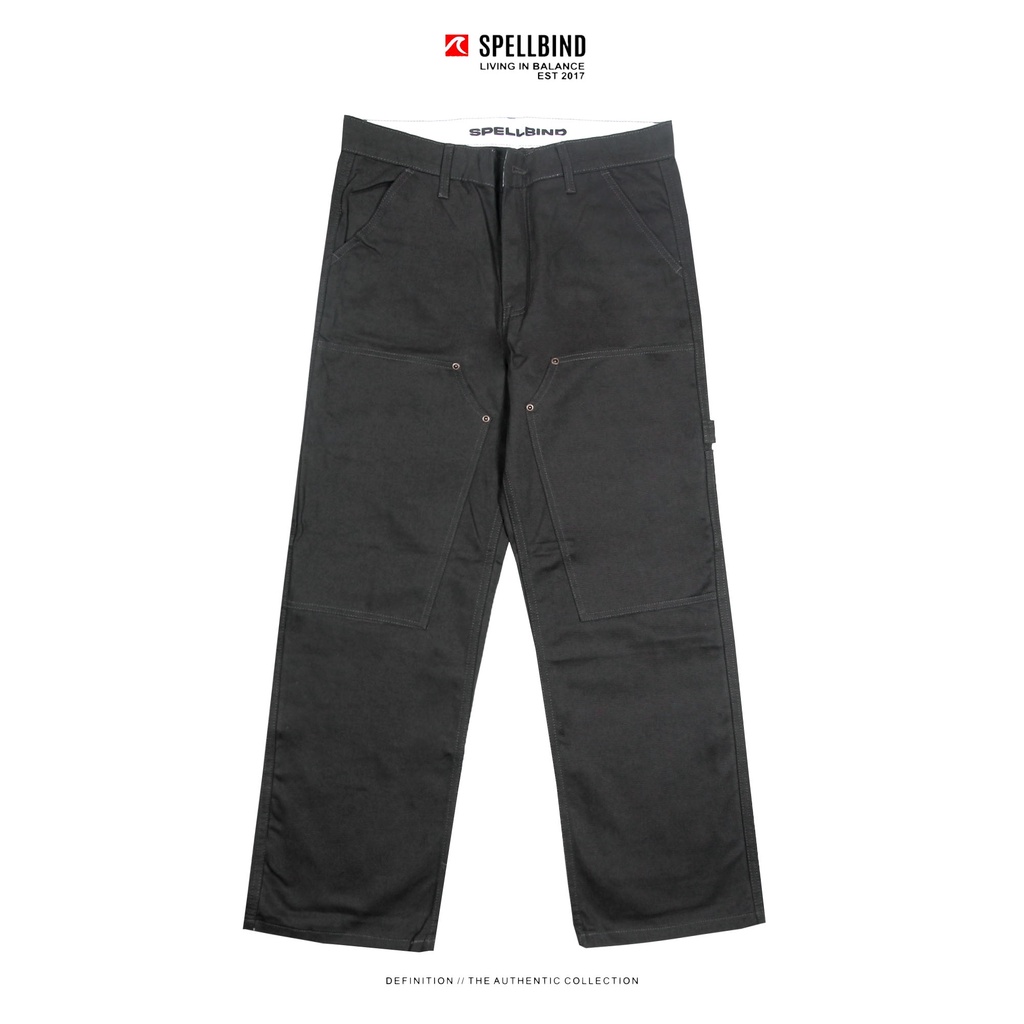 Jual Spellbind Carpenter Pants Double Knee Charcoal | Shopee Indonesia